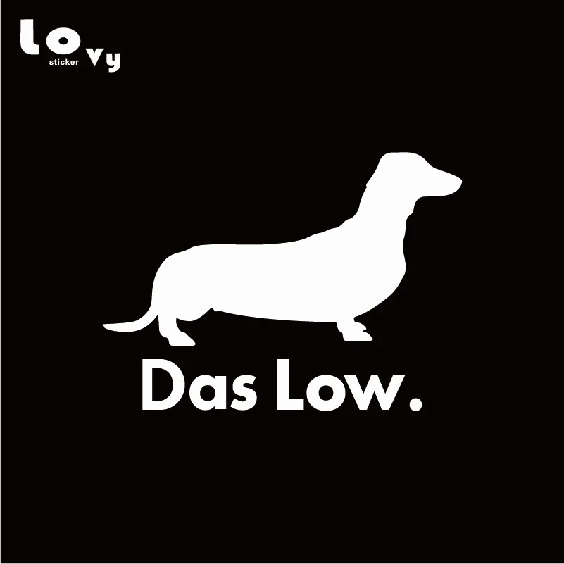 Das Low Dachshund Hound Dog виниловая забавная наклейка для автомобилей мультяшная на