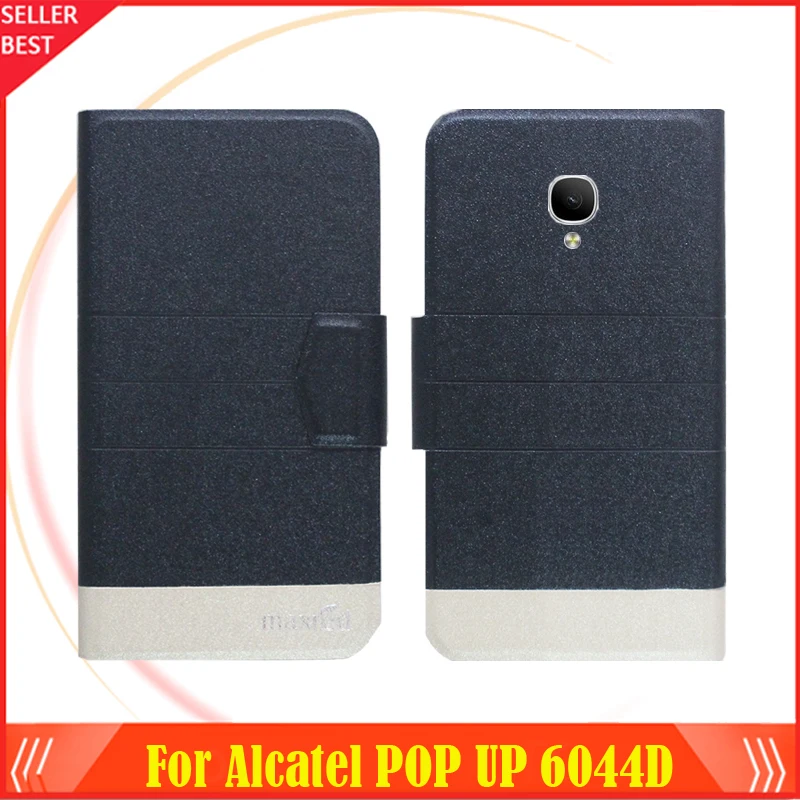5 цветов Лидер продаж! Кожаный чехол для телефона Alcatel POP UP 6044D 2016 модные роскошные