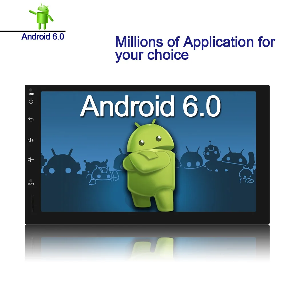Ритм 2 din dvd плеер автомобиля android 6 0 Автомобильный Радио авто стерео