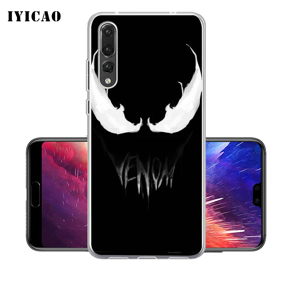 IYICAO venom Мягкий силиконовый чехол для телефона Huawei P30 P20 Pro P10 P9 P8 Lite P Smart TPU |