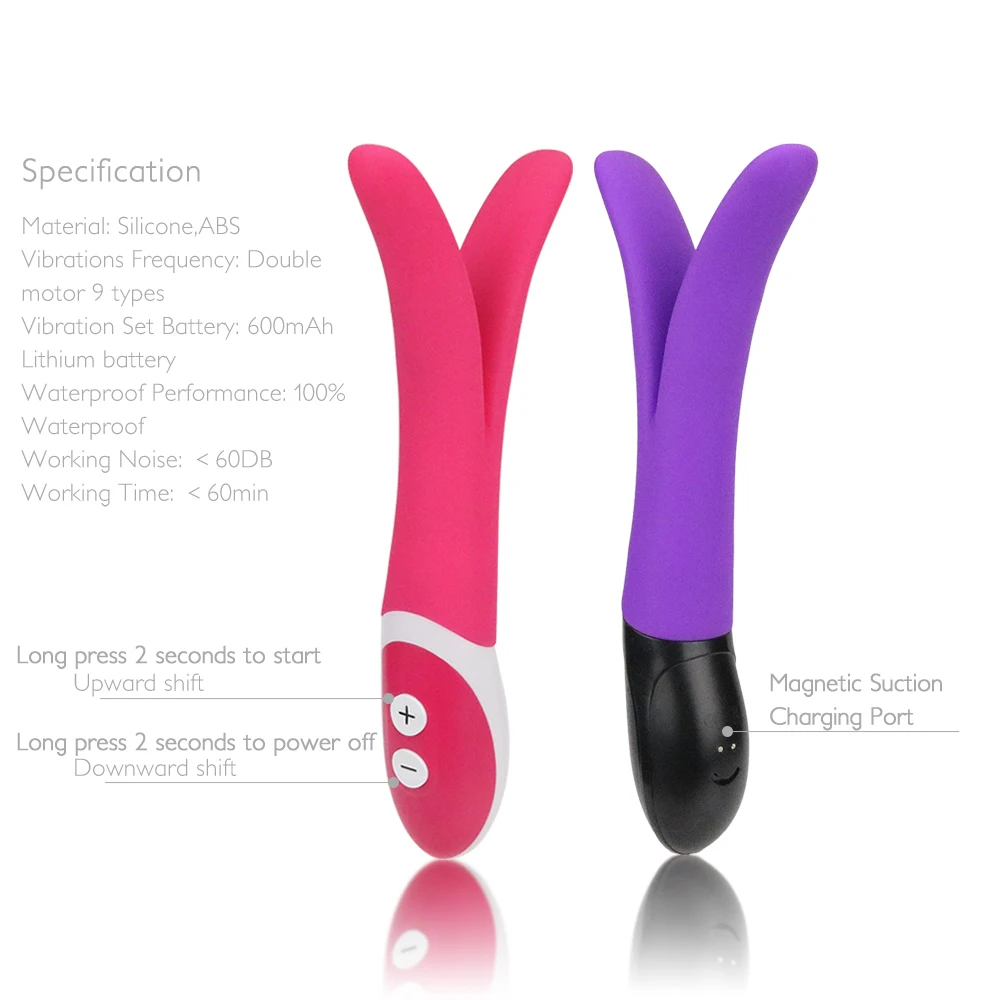 Водонепроницаемый Вибратор G spot Массажер Multispeed интимные силиконовые игрушки два