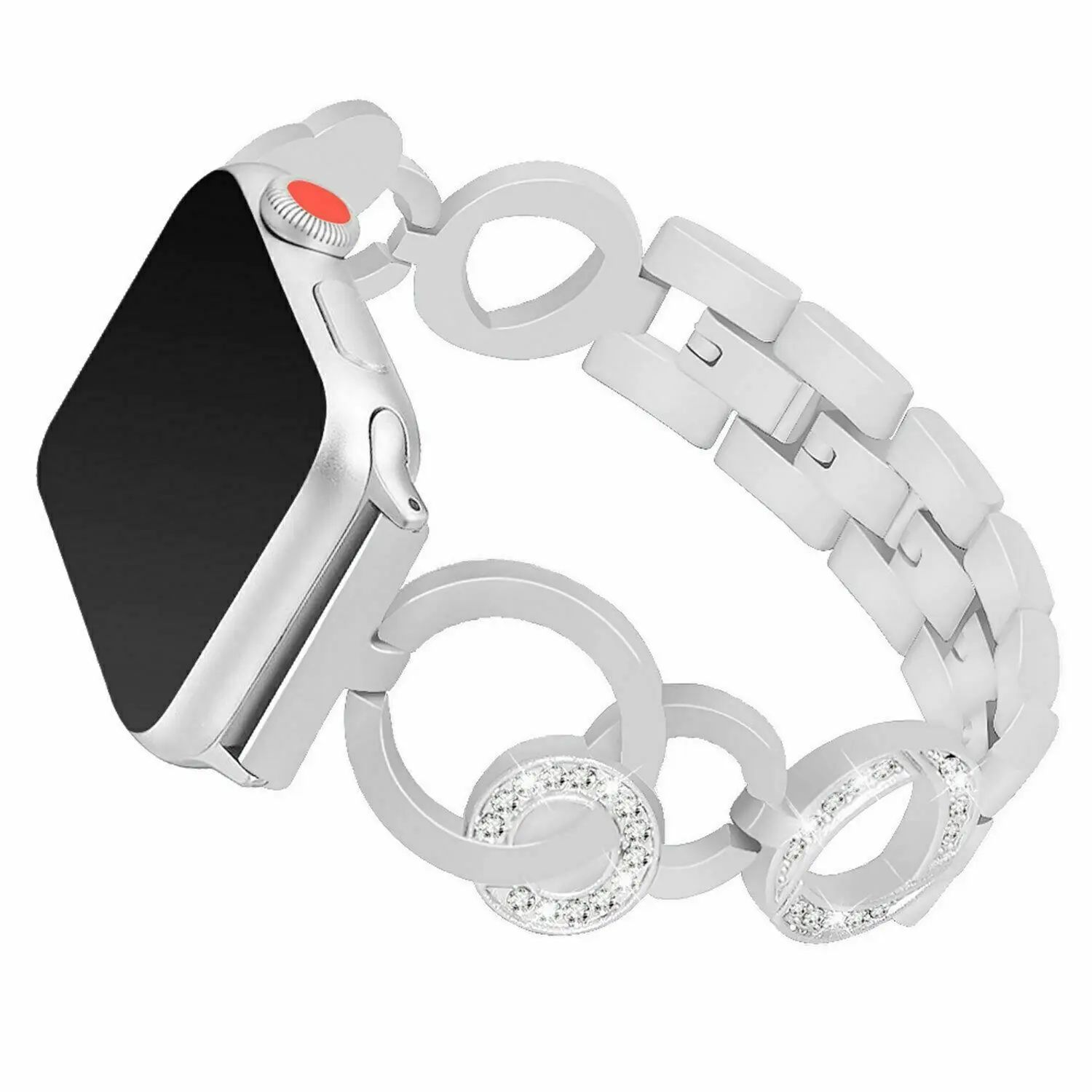 Браслет из нержавеющей стали для Apple Watch сменный ремешок под розовое золото iWatch 1 2