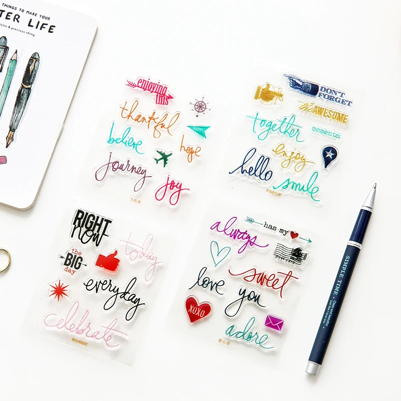 Прозрачная печать Jamie Notes фотобумага для блокнота планировщика украшения