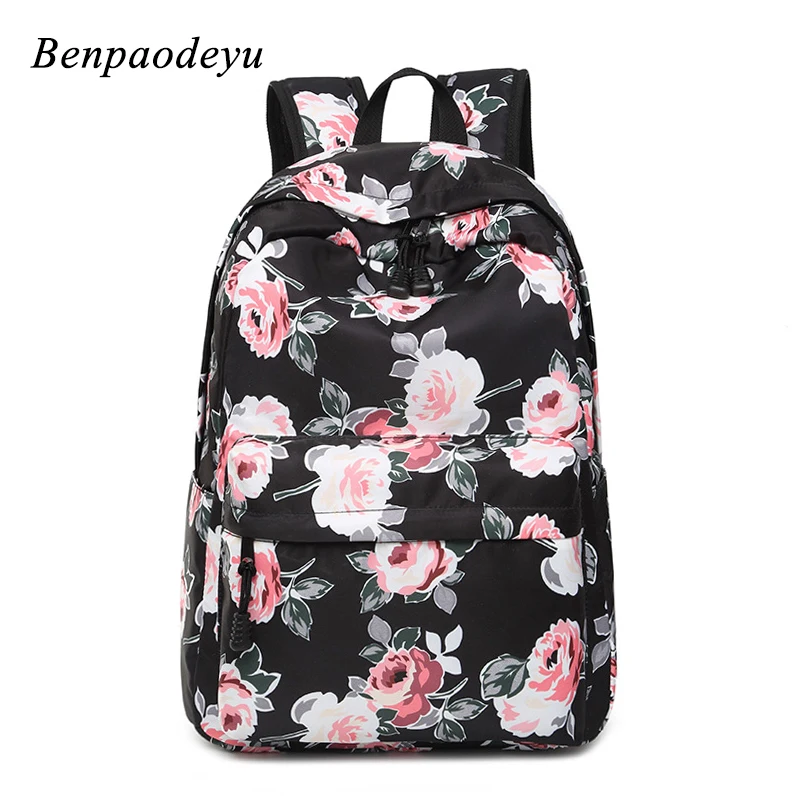 Детская школьная сумка модные детские рюкзаки с цветочным принтом