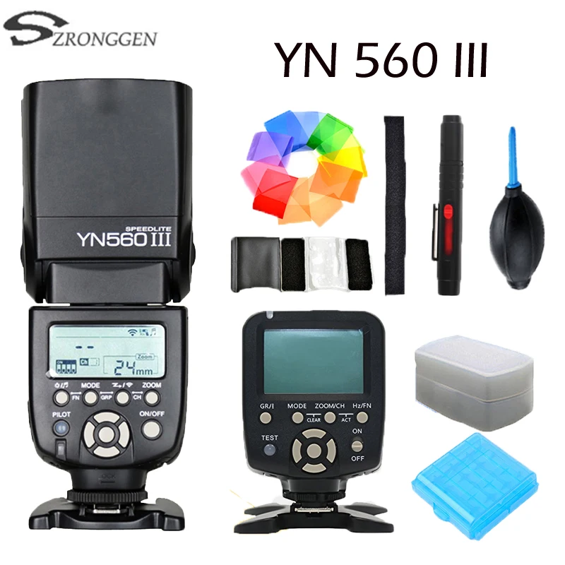 Беспроводная вспышка YONGNUO YN 560III YN560 III Speedlite с ЖК дисплеем контроллер вспышки TX для