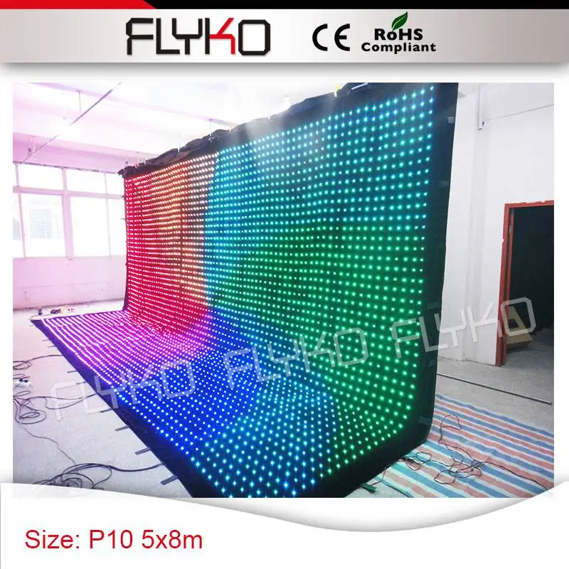 Светодиодная настенная занавеска PH10 для бара/дискотеки/ночного