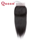 Queen Hair перуанские прямые Реми искусственные волосы свободная деталь кружевная застежка с Baby Hair Mix 3 или 4 пучка Полная голова
