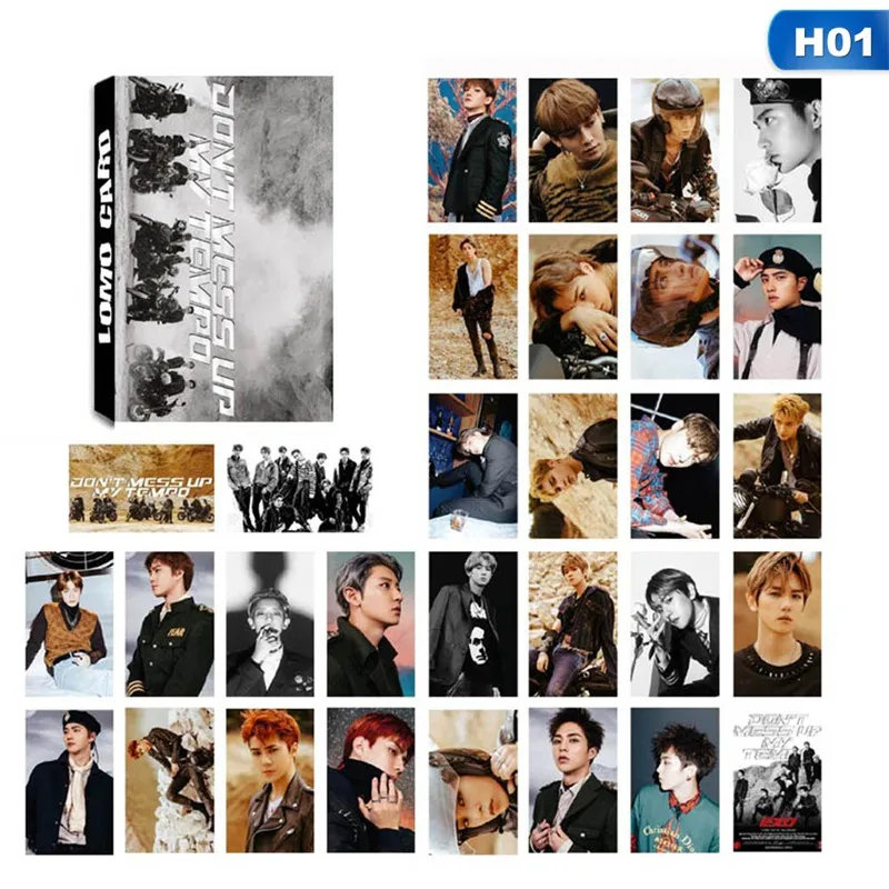 Новинка 2018 альбом KPOP EXO самодельная бумага ломо-карточка фотокарточка постер HD