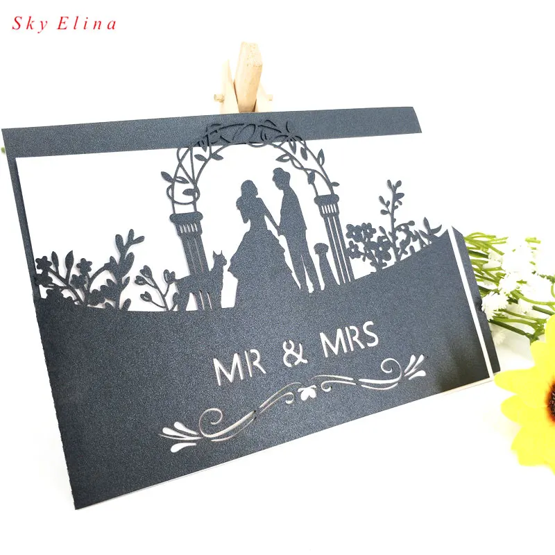 10 шт. европейские высококачественные свадебные пригласительные открытки