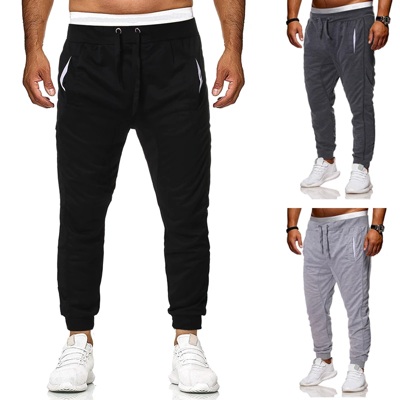 

Wholesale 2019 Spring Autumn Sport harem joggers training running GYM Men's hip hop sweatpants African student sports pants