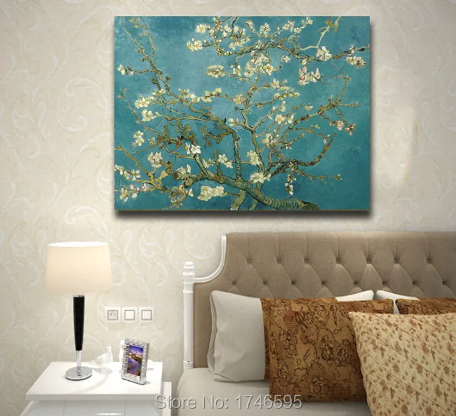 Современный домашний декор Настенная картина Ван Гога цветок абрикоса миндаля