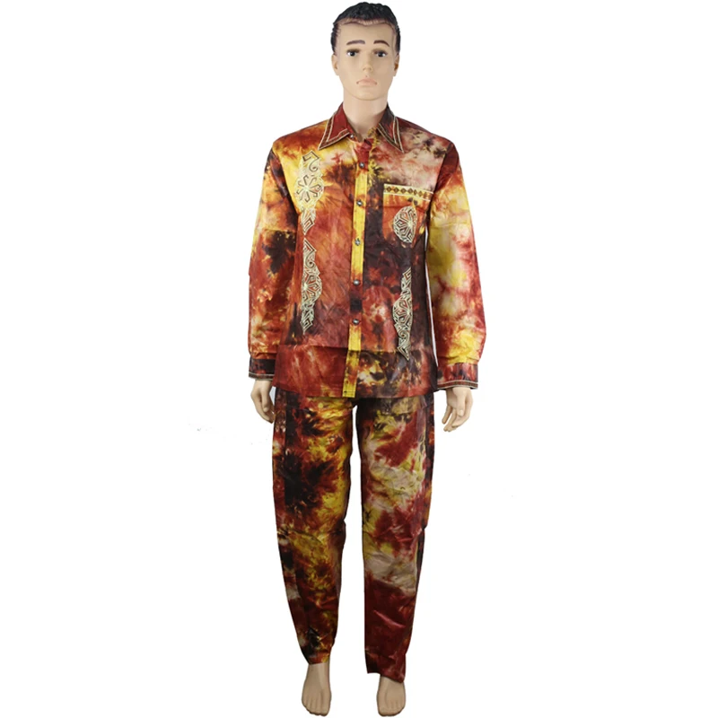 MD african clothes for men shirt male embroidery cotton tops 2019 men's clothing dashiki shirts without pant | Тематическая