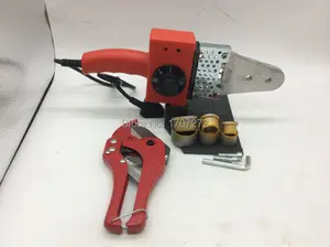 Сварочный аппарат PPR с контролем температуры, машинка для сварки пластиковых труб с резаком ppr, 220 В переменного тока, 600 Вт, 20-32 мм