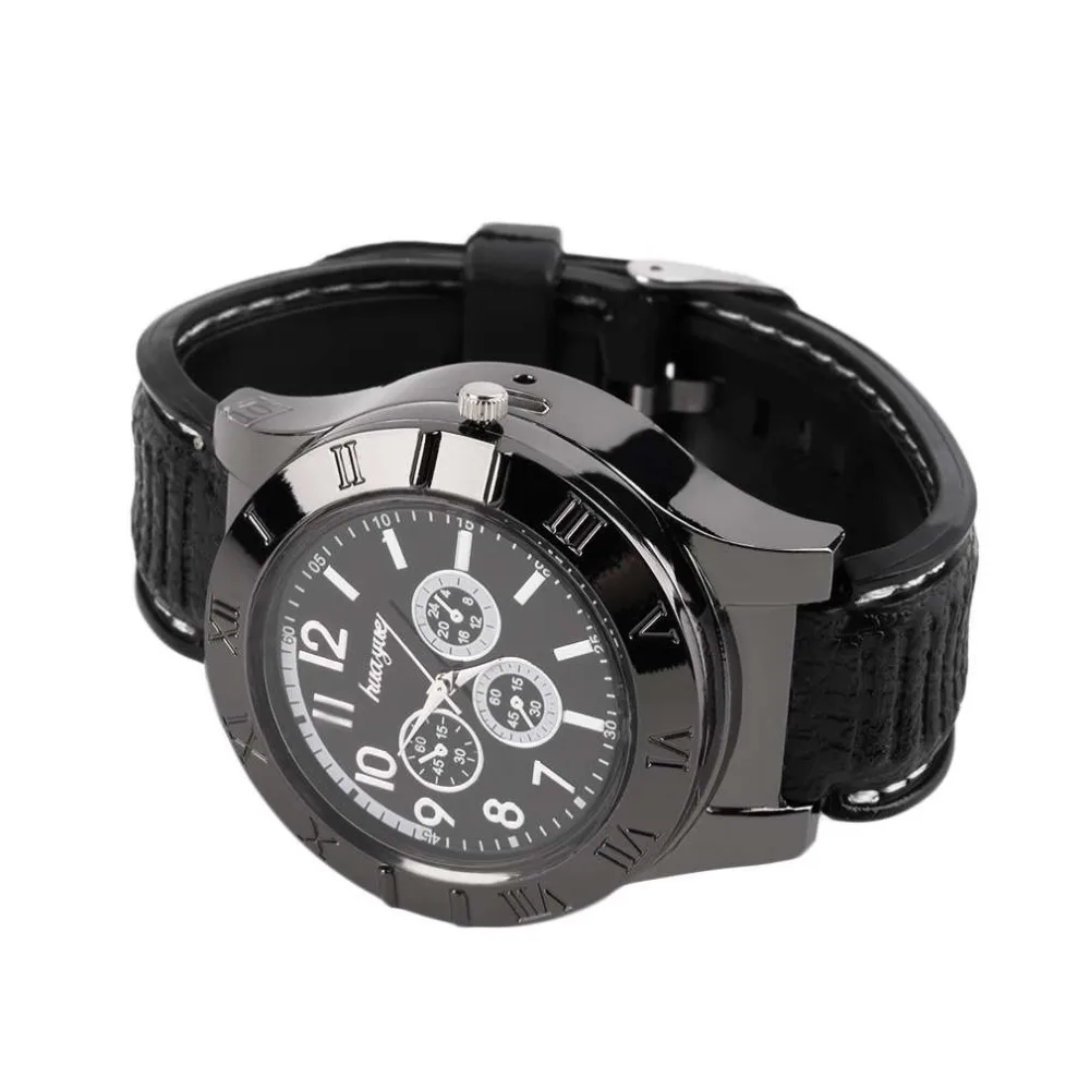 Мужские наручные часы с электронная USB Зажигалка сигаретная плазма дуги