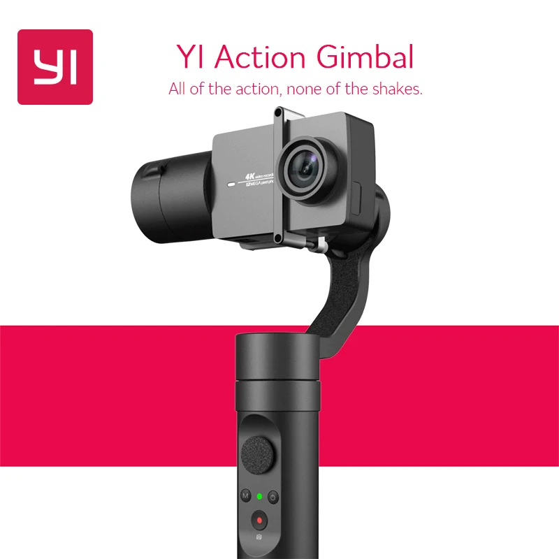 YI Action Gimbal 3-Axis Pan/Tilt/Roll Bluetooth управление 320 градусов Ручной Стабилизатор для 4k Plus 4 К