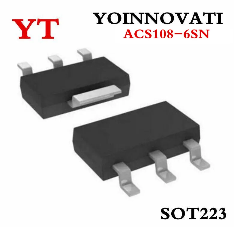 10 шт./лот ACS108 6SN TR TRIAC SENS GATE 600V 0.8A SOT223 IC лучшее качество|Интегральные схемы| |