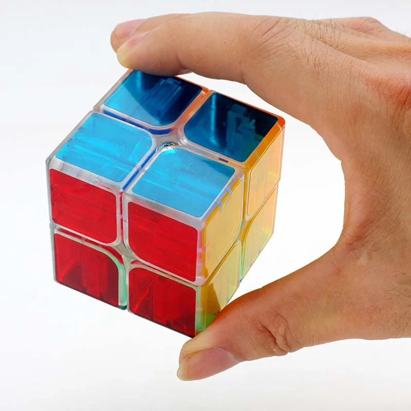Светящийся прозрачный кубик головоломка 2X2X2 светящийся магический куб для детей
