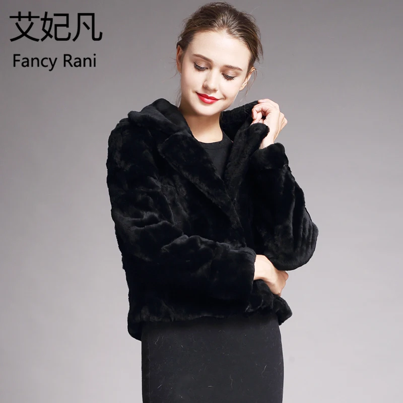 

2018 Genuine Sheep Fur Coats for Women Winter Warm Real Sheepskin Wool Coat Fashion Outwear Black Sheep Shearing Jacket Female