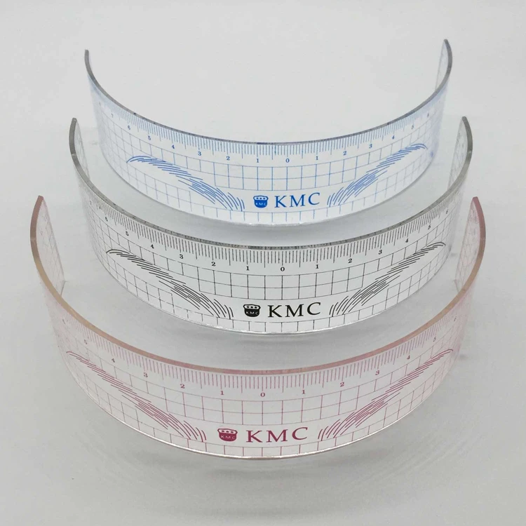 

1 шт., пластиковая линейка для бровей