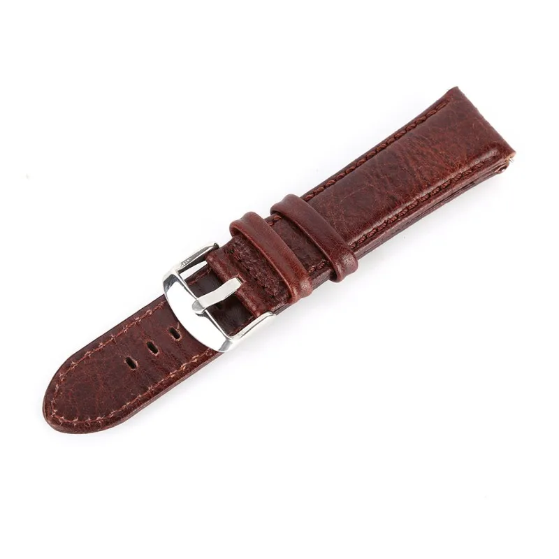 

Fashion Watch Band Strap Leather Quick Release 9-hole Pin Buckled Adjustable Wristband Wristwatch Replacement Accessories