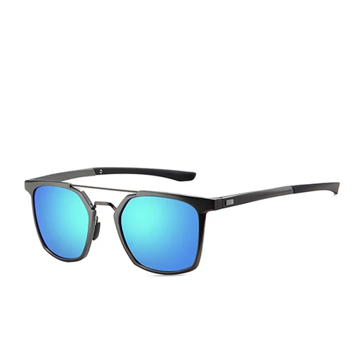 C4 Gun Blue POLARKING Бренд Моды Алюминиевая Рама Поляризованные Солнцезащитные Очки Для Мужчин Путешествия Солнцезащитные Очки мужские Вождения Очки cuculos Gafas - Цвет линз: C4 Gun Blue