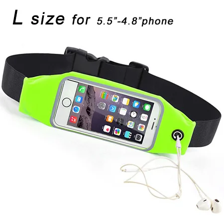 Sport case Green L Сумка для бега карман на поясном ремне Спорт Водонепроницаемый чехол для Samsung Galaxy S8 SM-G9500 S8+ плюс G9550 телефон для спортивного зала, для пробежки, чехол - Цвет: Sport case Green L