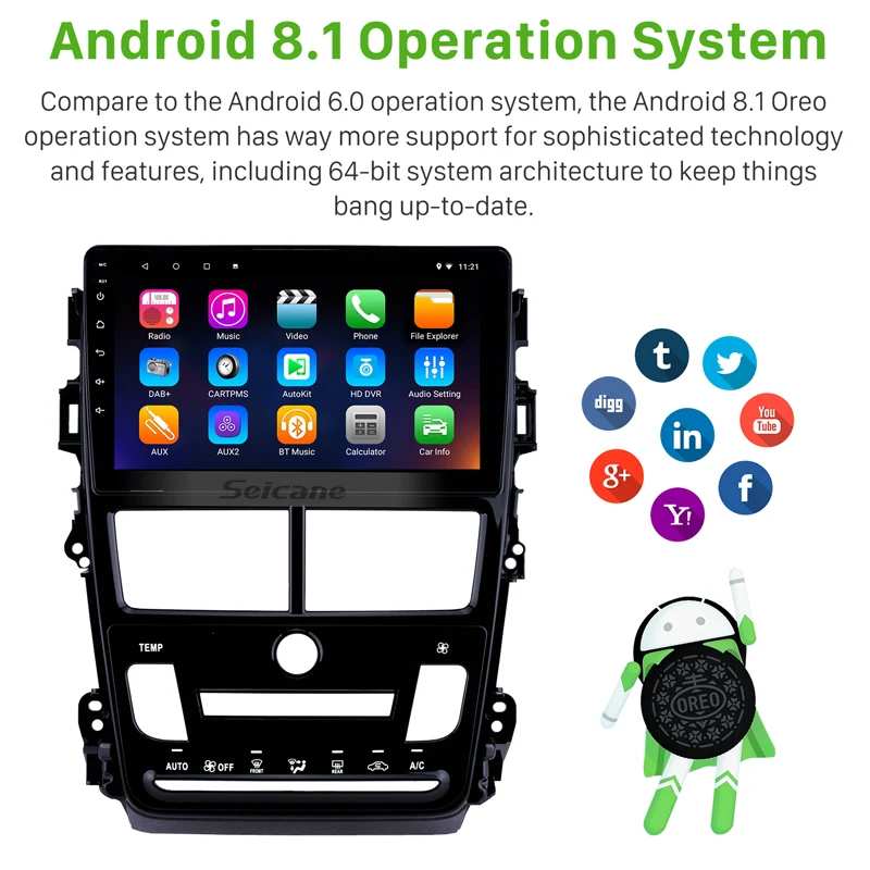 Seicane 2Din Android 10 0 GPS Автомобильный Радио мультимедийный плеер Wifi головное