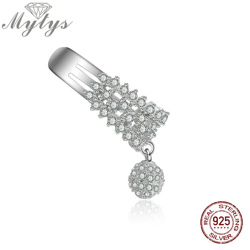 Mytys серьги-Клипсы из стерлингового серебра 925 пробы без пирсинга не пирсинг ушные