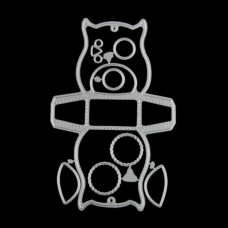 2019 новинка подарочная коробка с совой металлические пресс формы Kscraft для