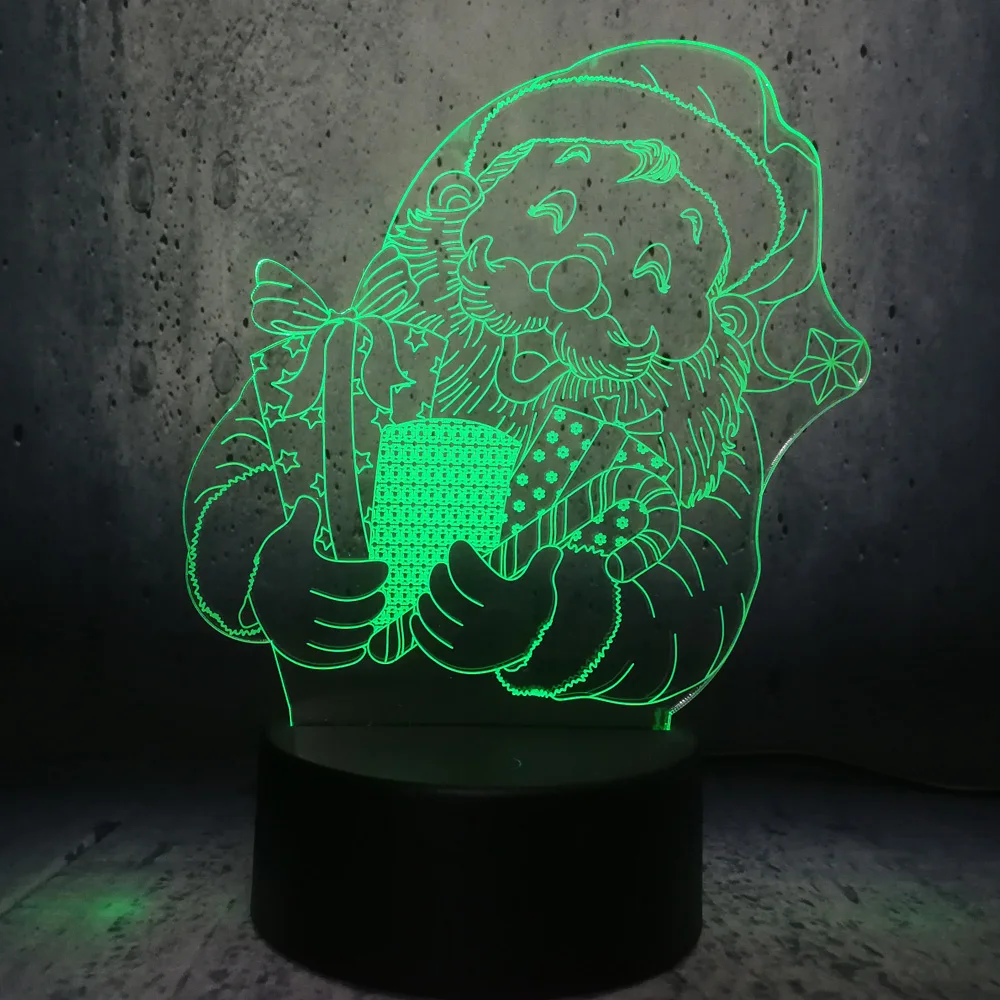 3D лампа Светодиодная ночник Luminaria выставка освещение дисплей домашний Декор