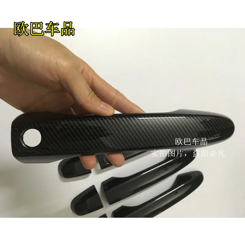 NEW CARBON FIBRE LOOK ABS DOOR HANDLE COVER TRIM FOR 2012 2013 2014 2015 HONDA CIVIC CRV CAR STYLING ACCESSORIES | Автомобили и