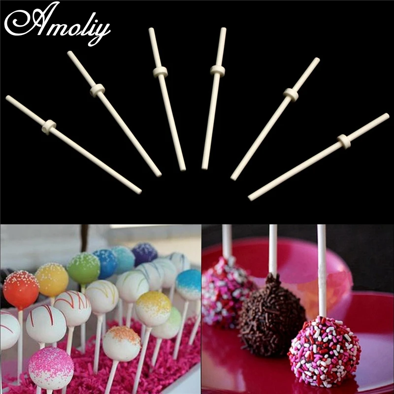 Aomily 6 шт./компл. Pop присоска для еды палочки приготовления шоколадного торта