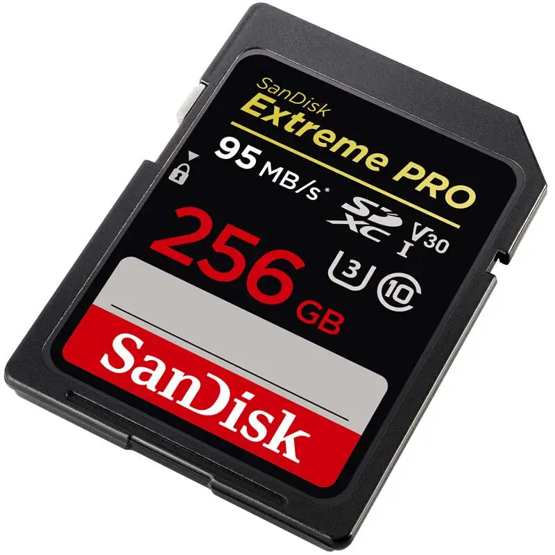 Sandisk Extreme Pro 256 GB SDXC UHS-I sd card 256gb cartao de memoria Class 10 V30 U3 95MB/S Memory Card for Canon Leica Camera |