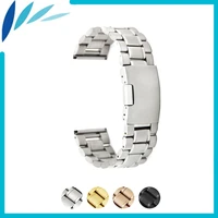 stainless steel watch band 20mm for samsung gear s2 classic r732 r735 watchband strap wrist loop belt bracelet black silver