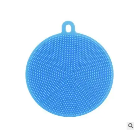 Blue Волшебные чистящие щетки, мягкие силиконовые миски для посуды, кастрюля, очищающие подушечки, инструмент для чистки пищи, кухонные аксессуары - Цвет: Blue