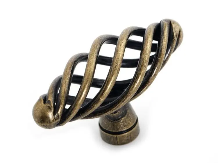 

10pcs/Omyhome Antique Steel Knobs Birdcage Knob Pull Handle ( D:55MM H:32MM )