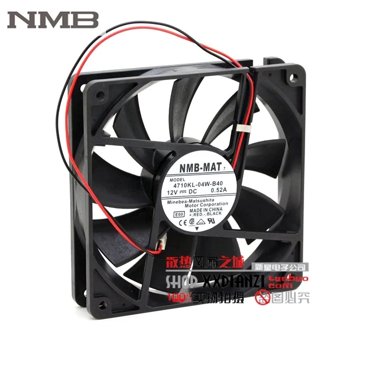 

For NMB7 4710KL-04W-B40 12025 12CM 0.52A 12V wind capacity chassis fan