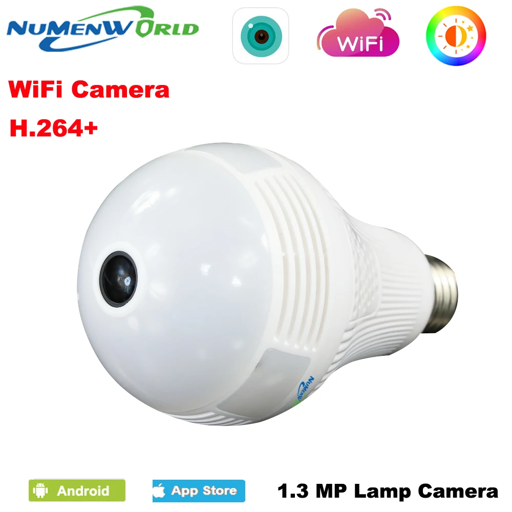 Камера видеонаблюдения Numenworld 960P IP камера с 360 градусными панорамами Wi Fi VR