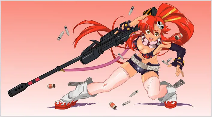 Tengen Toppa Gurren Lagann Косплей Yoko Littner костюм H008 |