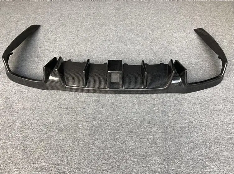 Rear Diffuser Диффузор для губ переднего и заднего бампера из углеродного волокна с выхлопными наконечниками боковая юбка спойлер для Benz W213 E200 E260 E63S AMG - Цвет: Rear Diffuser