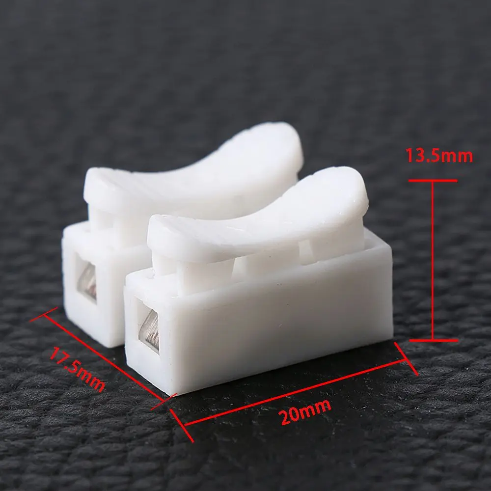 10 шт. 2P Кабельный соединитель клеммный блок пружинный зажим без сварки винтового