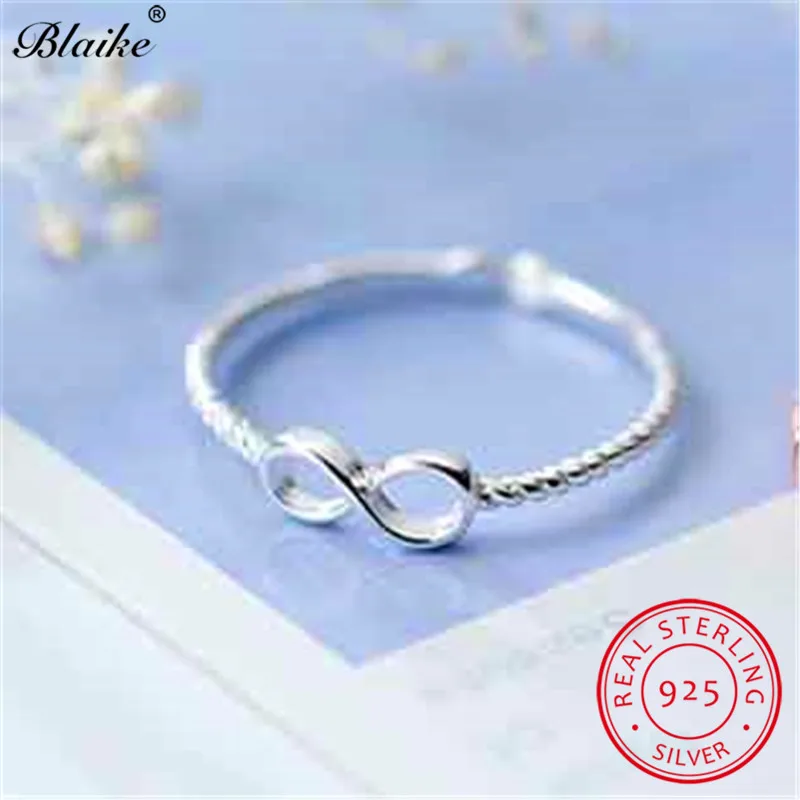 Кольцо Blaike из серебра 925 пробы для женщин в виде букв бесконечности 8 форм|Кольца| |
