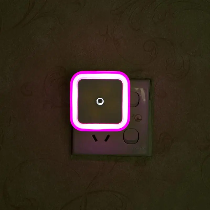 Smart Auto ON/OFF Light Sensor LED Night Wall Plug In Guide Lamp For Indoor Children Nightlight Besides Bedroom | Освещение