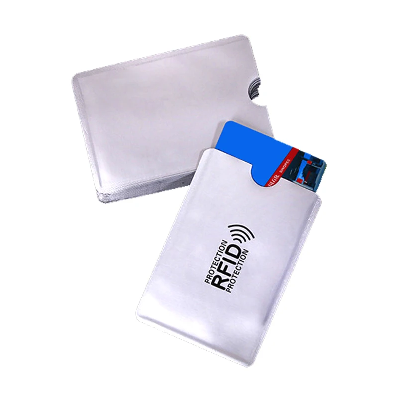 10 шт Анти Rfid кошелек Блокировка ридер банк держатель карты Id Чехол для банковских