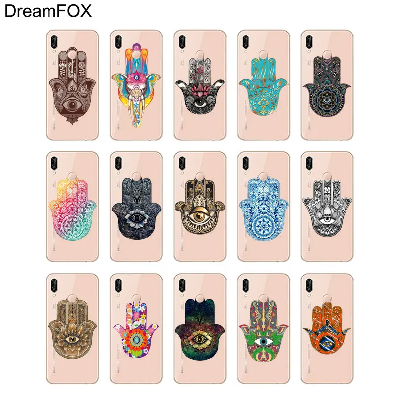 DREAMFOX L046 Фатима рука Мягкий ТПУ силиконовый чехол для huawei Honor 6A 6C 7X9 10 P20 P30 Lite Pro P Smart