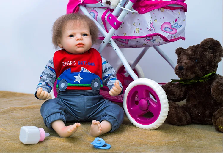 52 см силиконовая кукла Reborn Baby Doll Дети Playmate подарок для девочек 16 дюймов Alive мягкие