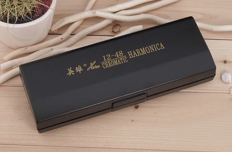 Hero Harmonica 12 отверстий 48 хроматические гармоники Щепка рот органный C Ключ музыкальный инструмент духовой инструмент подарок для начинающих