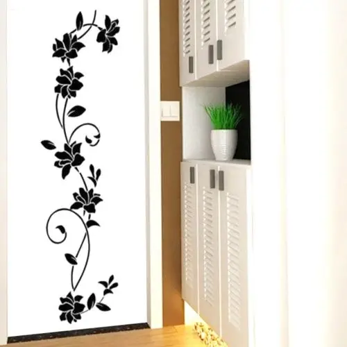 Цветения ротанговая стикер стены из винограда Съемные Виниловые наклейки в виде