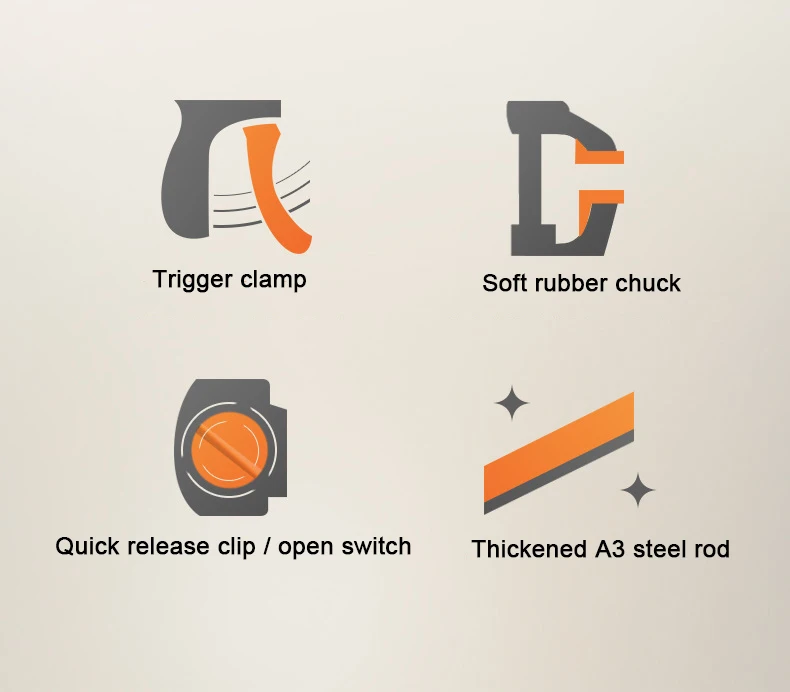 

Quick Ratchet Release Speed Squeeze Wood Working Work Bar Clamp Clip Kit Spreader Gadget Tool DIY Hand Woodworking wood tools