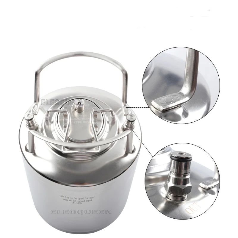 10л шаровой замок из нержавеющей стали в стиле Корнелиус бочонок с новейшими и